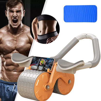 Automatic Ab Roller Abdominal Wheel Gym Workout Equipment Training Elbow Support