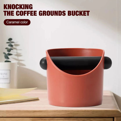 Barista Coffee Bin Knock Box Espresso Dump Bin For Coffee Grounds with Knock Bar