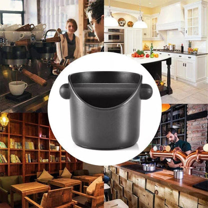Barista Coffee Bin Knock Box Espresso Dump Bin For Coffee Grounds with Knock Bar