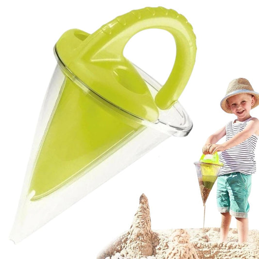 Beach Overflow Funnel Plastic Digging Sand Strainer Kit  Funnel Decor
