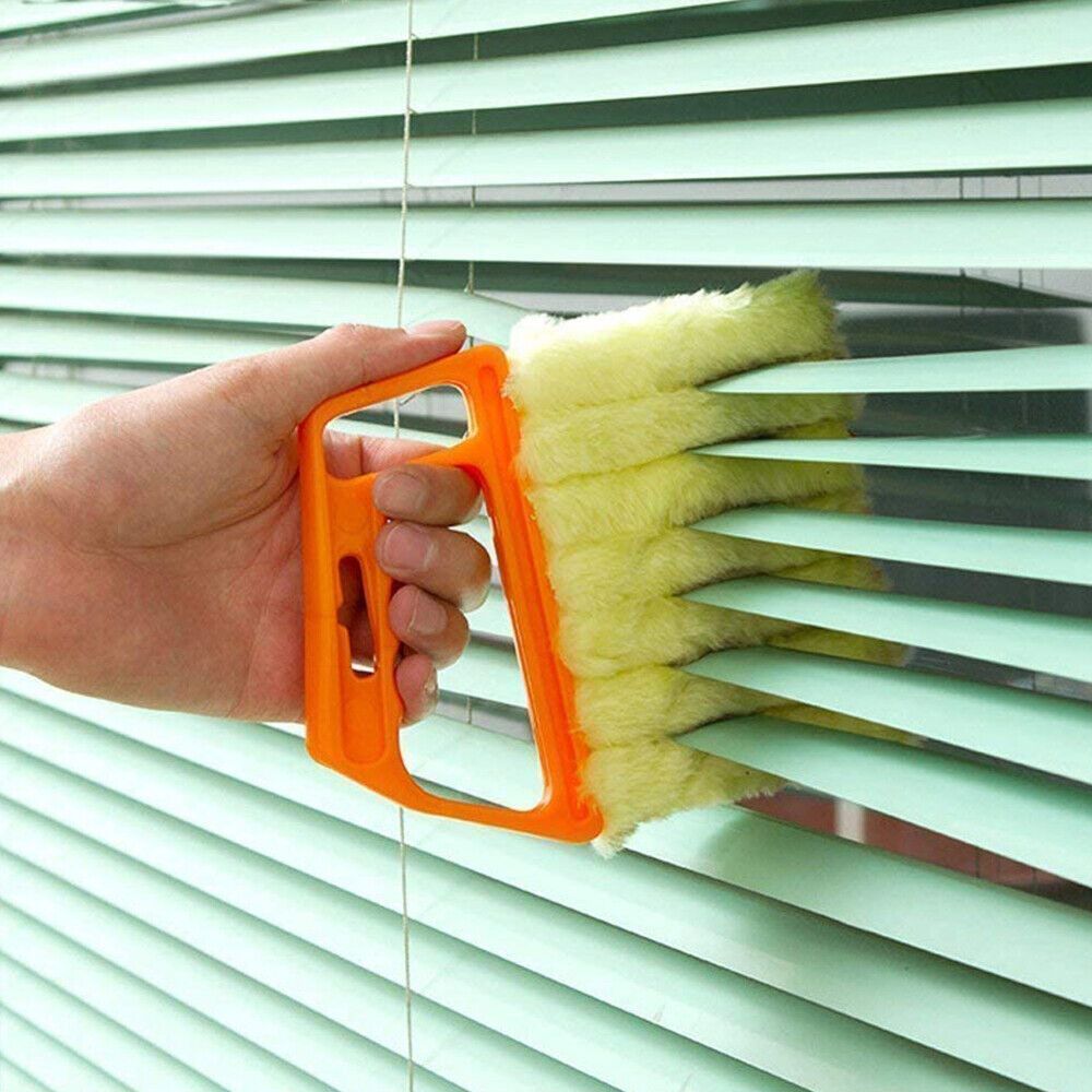 Blinds Cleaning Brush Mini Hand Held Window Duster Washable Cleaner Vertical