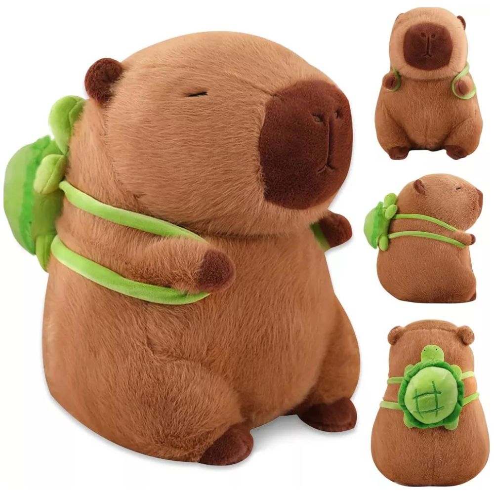 Capybara Stuffed Plush Toy Cute Simulation Fluffy Animal Doll Gift for Children