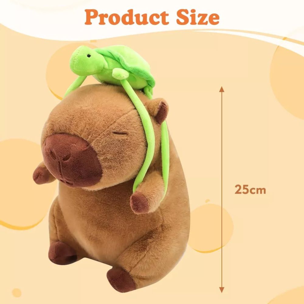 Capybara Stuffed Plush Toy Cute Simulation Fluffy Animal Doll Gift for Children