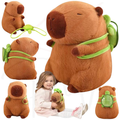 Capybara Stuffed Plush Toy Cute Simulation Fluffy Animal Doll Gift for Children