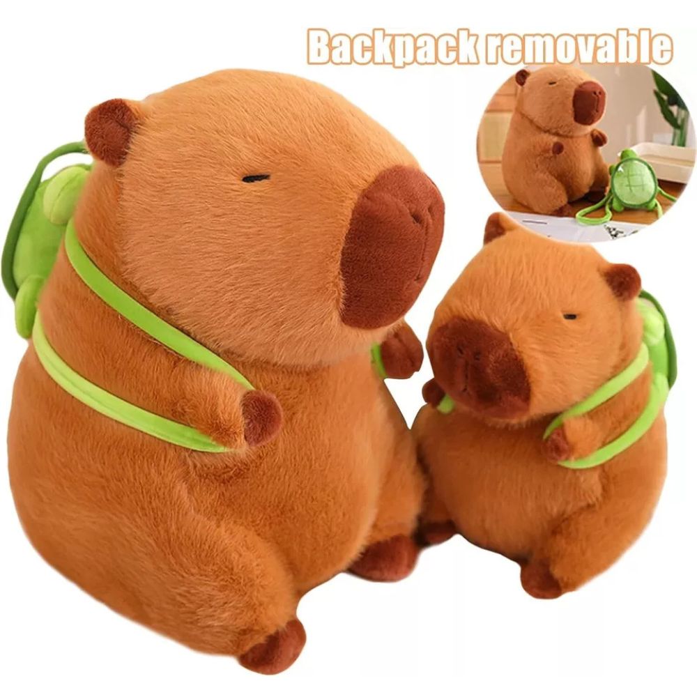 Capybara Stuffed Plush Toy Cute Simulation Fluffy Animal Doll Gift for Children