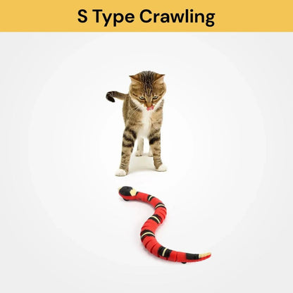 Cat Pet Snake Interactive Toy Smart Sensing Toys Cats USB Charging Electron