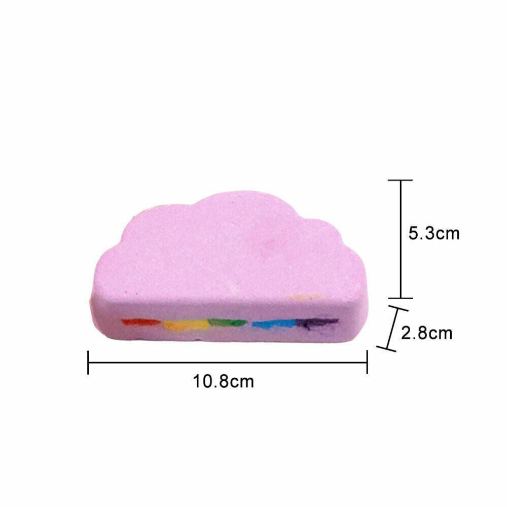 Cloud Rainbow Bath Salt Ball Essential Bubble Skin Care Oil Effervescent Bath