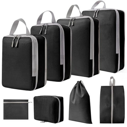 Compression Packing Cubes Expandable Luggage Storage Bags Set Travel Packing Bag