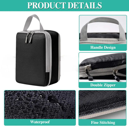 Compression Packing Cubes Expandable Luggage Storage Bags Set Travel Packing Bag