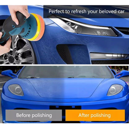 Cordless Car Buffer Polisher Kit Wheel For Car Detailing 125mm Sanding Polishing