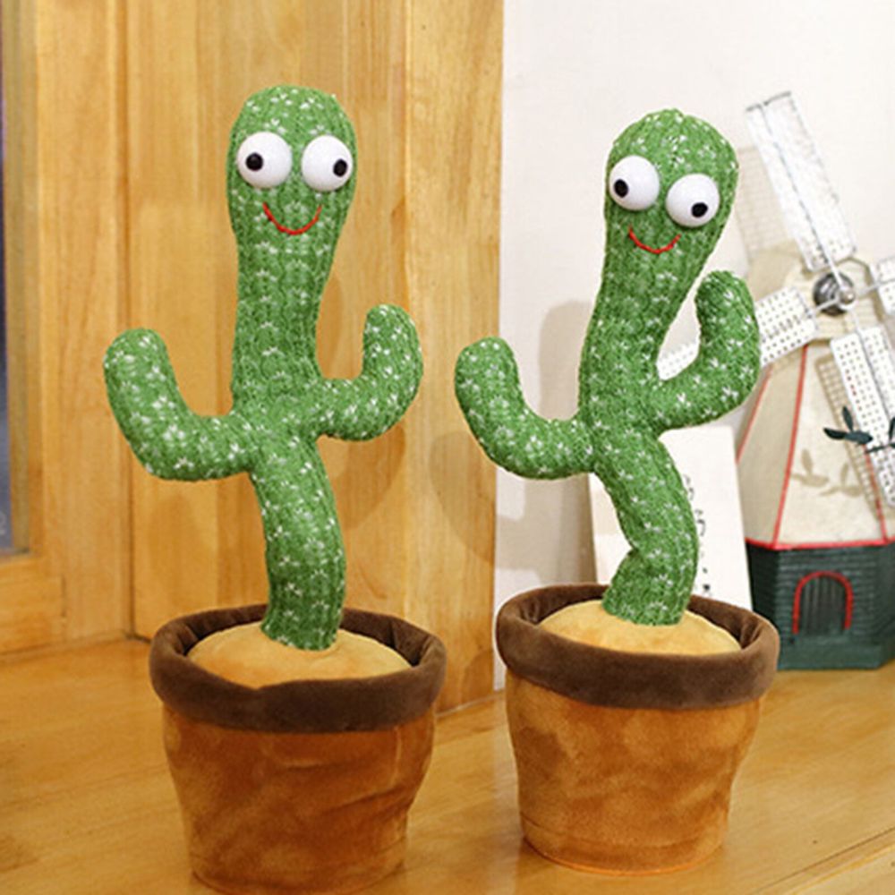 Dancing Cactus Plush Toy Succulent Electronic Shake with Cute Song Dance Gift