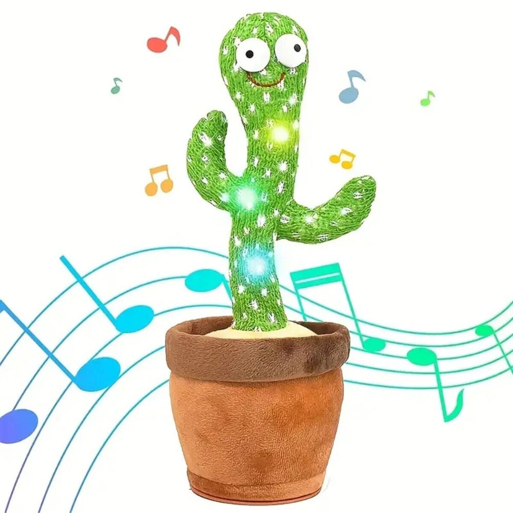 Dancing Cactus Plush Toy Succulent Electronic Shake with Cute Song Dance Gift