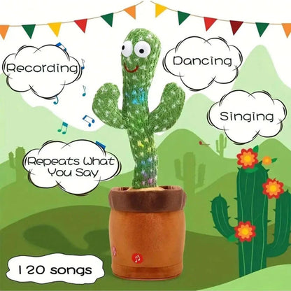 Dancing Cactus Plush Toy Succulent Electronic Shake with Cute Song Dance Gift