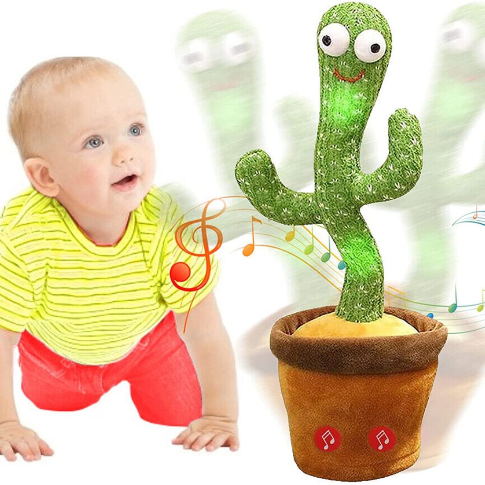 Dancing Cactus Plush Toy Succulent Electronic Shake with Cute Song Dance Gift