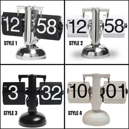Digital Auto Flip Clock Internal Gear Operated Time Clocks Quartz