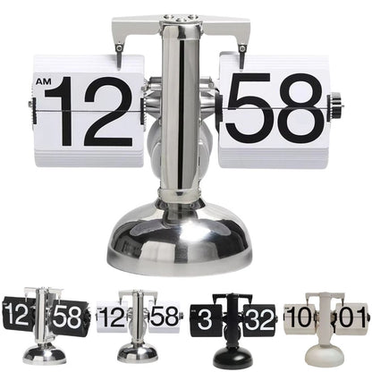 Digital Auto Flip Clock Internal Gear Operated Time Clocks Quartz