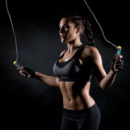 Digital Skipping Jump Rope Speed Cordless Wireless Fitness With Calorie Counter