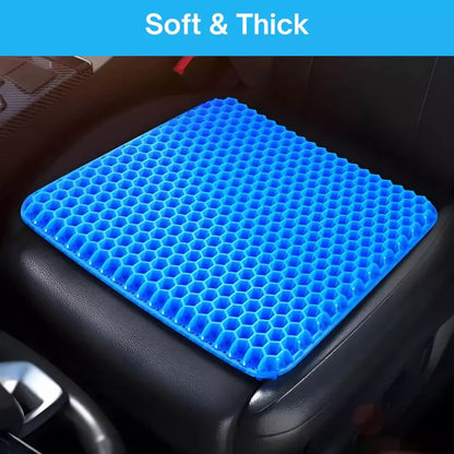 Double Layer Gel Honeycomb Seat Cushion Comfort Support Cooling Flex Pain Rel