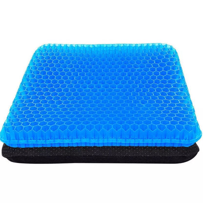 Double Layer Gel Honeycomb Seat Cushion Comfort Support Cooling Flex Pain Rel