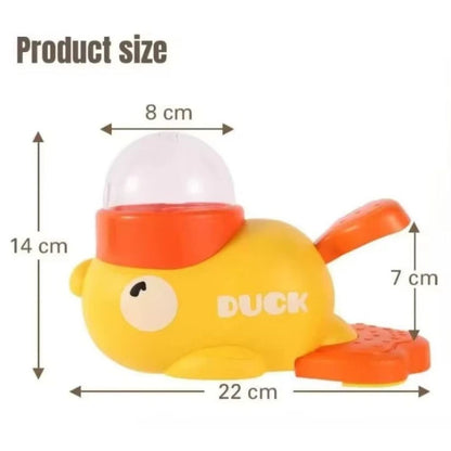 Duck Dog Food Treat Dispenser, 2-in-1 Interactive Dog Puzzle Toy & Slow Feeder