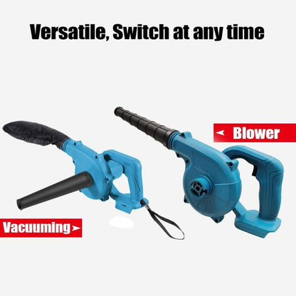 Electric Handheld Cordless Leaf Blower Dust Cleaner w/ Charger & Tube +2 Battery