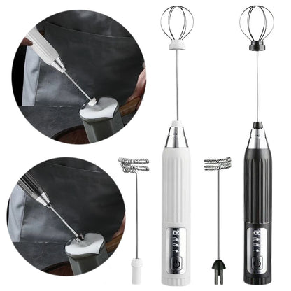 Electric milk frother wand