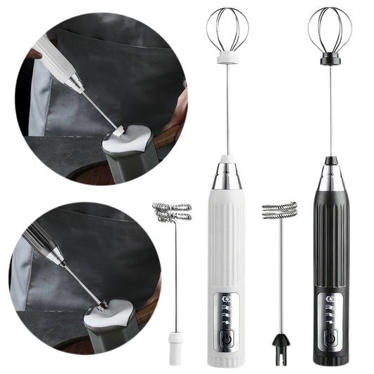 Electric milk frother wand