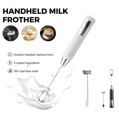 Electric milk frother wand