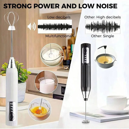 Electric milk frother wand