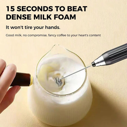 Electric milk frother wand