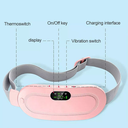 Electric Heating Pad Belt Massage Period Pain Relieve Therapy Menstrual Cramp