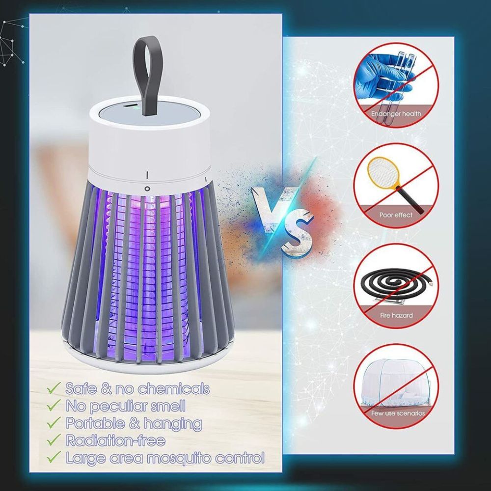 Electric Mosquito Killer Lamp Insect Fly Bug Catcher Zapper Trap LED UV Mozzie