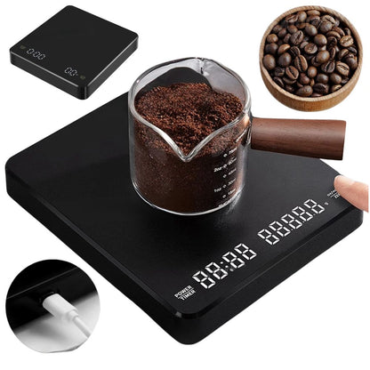 Digital coffee scale with timer