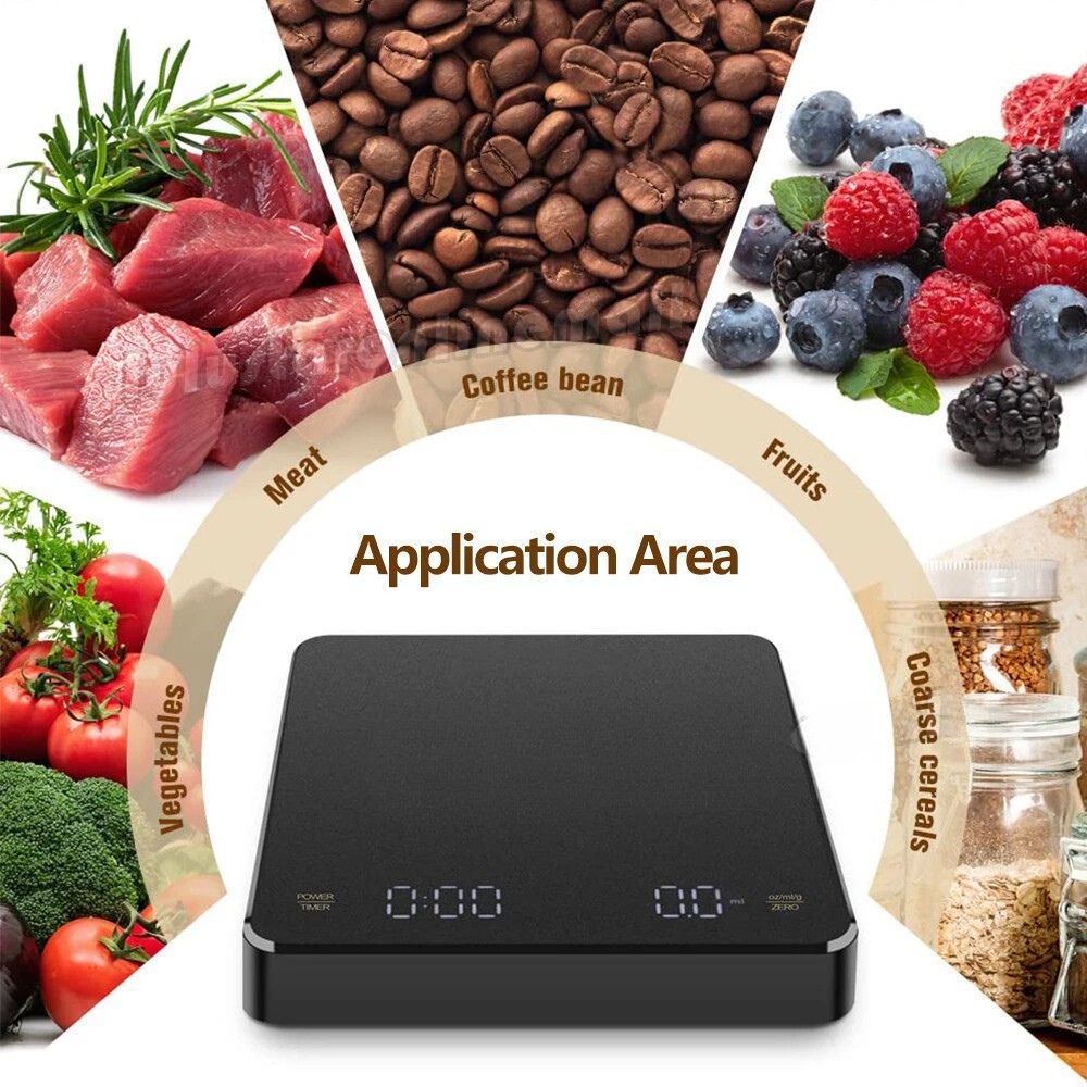 Digital coffee scale with timer