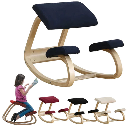 Ergonomic Kneeling Chair Rocking Office Desk Stool Upright Posture Support Seat