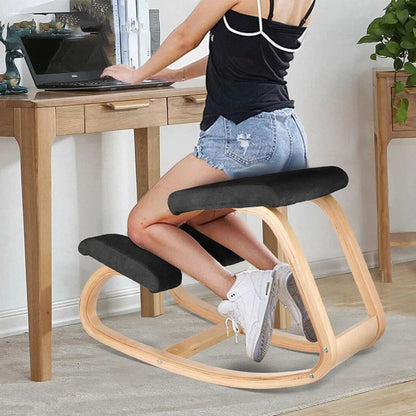 Ergonomic Kneeling Chair Rocking Office Desk Stool Upright Posture Support Seat