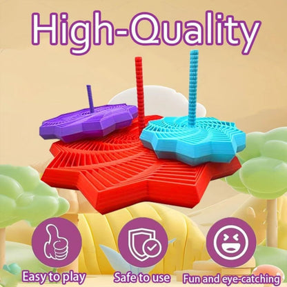 Expanded Sensory Fidget Star Toys 3D Printed Anti Stress Handle Fractal Hexagon