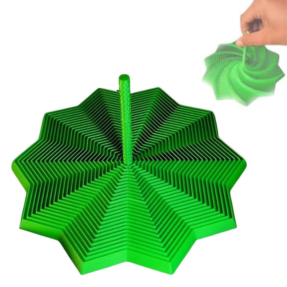 Expanded Sensory Fidget Star Toys 3D Printed Anti Stress Handle Fractal Hexagon