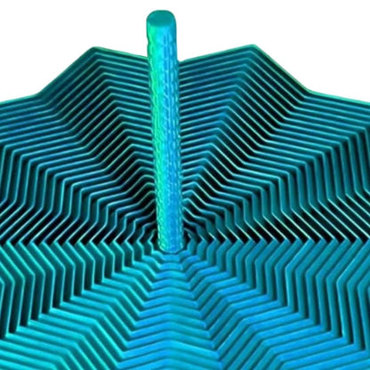 Expanded Sensory Fidget Star Toys 3D Printed Anti Stress Handle Fractal Hexagon