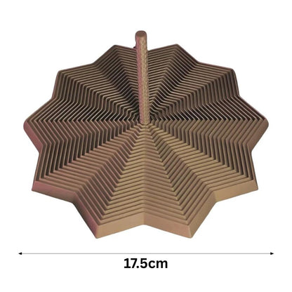 Expanded Sensory Fidget Star Toys 3D Printed Anti Stress Handle Fractal Hexagon