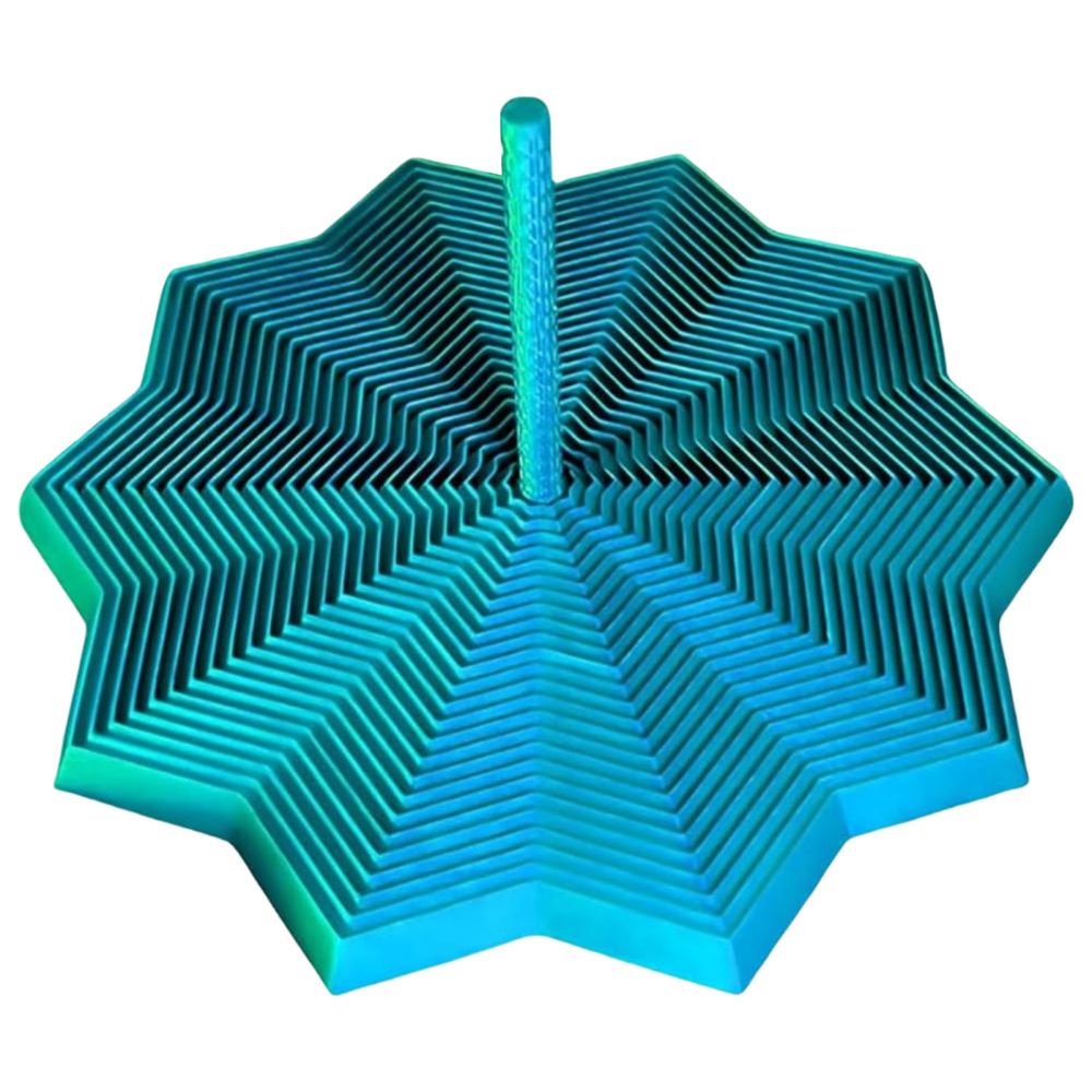 Expanded Sensory Fidget Star Toys 3D Printed Anti Stress Handle Fractal Hexagon