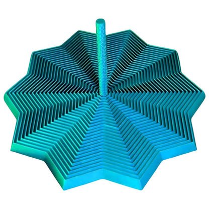 Expanded Sensory Fidget Star Toys 3D Printed Anti Stress Handle Fractal Hexagon