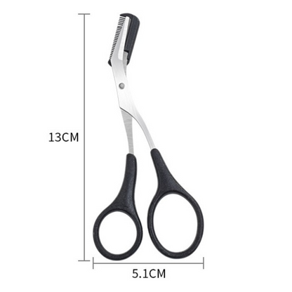 Eyebrow Trimmer Scissor Comb Trimming Hair Grooming Cutter Eyelash Tool