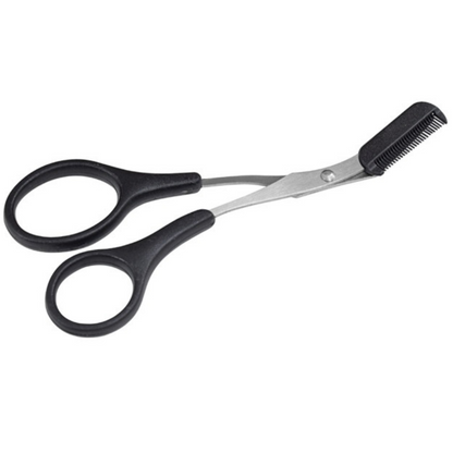 Eyebrow Trimmer Scissor Comb Trimming Hair Grooming Cutter Eyelash Tool