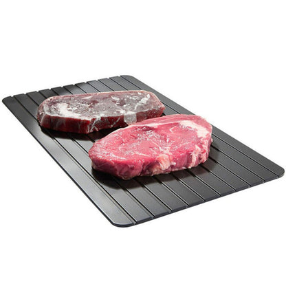 Fast Thawing Frozen Meat Magic Metal Plate Large Defrosting Tray Kitchen Thaw