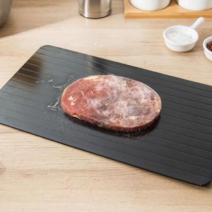 Fast Thawing Frozen Meat Magic Metal Plate Large Defrosting Tray Kitchen Thaw