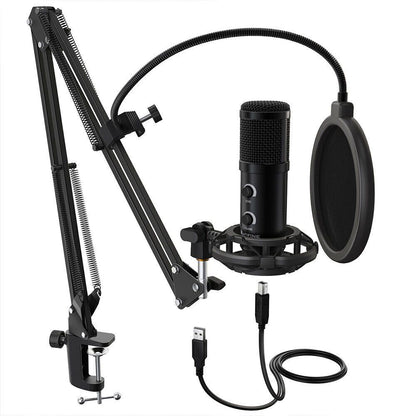 Fifine USB Desk Arm Studio Condenser Microphone Gaming Broadcast Voice Podcast