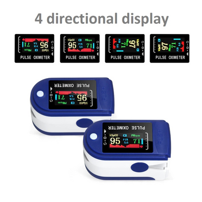 Finger Pulse Oximeter - Blood Oxygen Saturation & Heart Rate Monitor