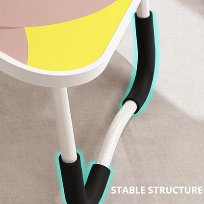 Foldable Laptop Bed Table Lap Standing Desk with Cup Slot for Indoor/Picnic Tray