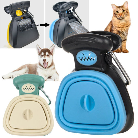 Foldable Pet Pooper Scooper Pick Up Cleaner Poop Scoop Dog Cat Waste Removal